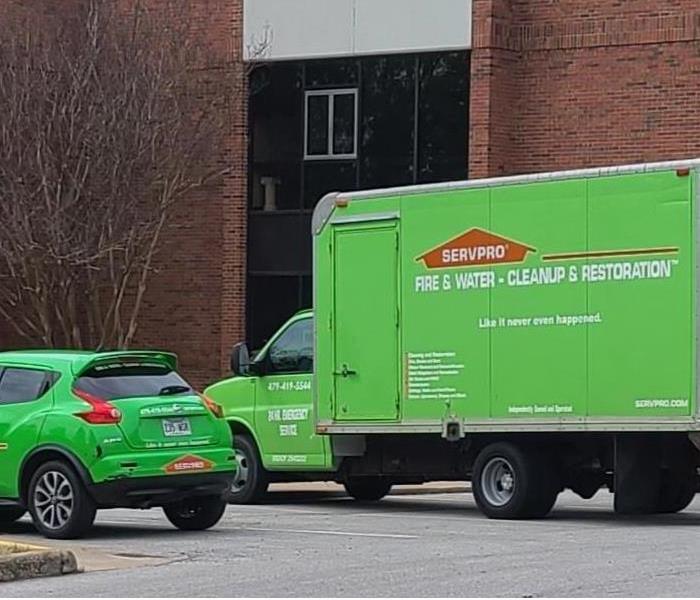 SERVPRO vehicles properly equipped and technicians trained to IICRC standards